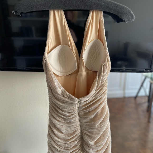 BCBG Metallic Gold Gown XS - Picture 12 of 13